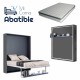 Pack Cama Abatible Vertical con estante sincronizado y colchón Ref CAN48000