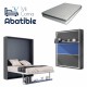 Pack Cama Abatible Vertical con estante sincronizado y colchón Ref CAN49000