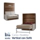 Cama Abatible Vertical con Sofá Ref CAN15000