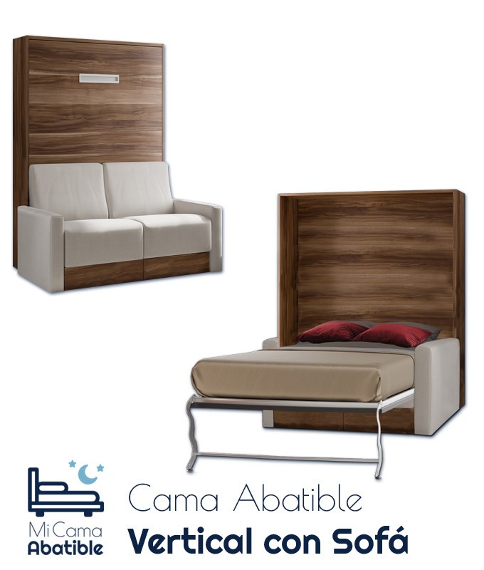 Cama Abatible Vertical con Sofá Ref CAN15000