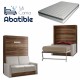 Pack Cama Abatible Vertical con Sofá y Colchón Ref CAN28000