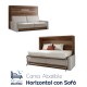 Cama Abatible Horizontal con Sofá Ref CAN34000