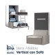 Litera Abatible Vertical con Sofá Ref CAN37000