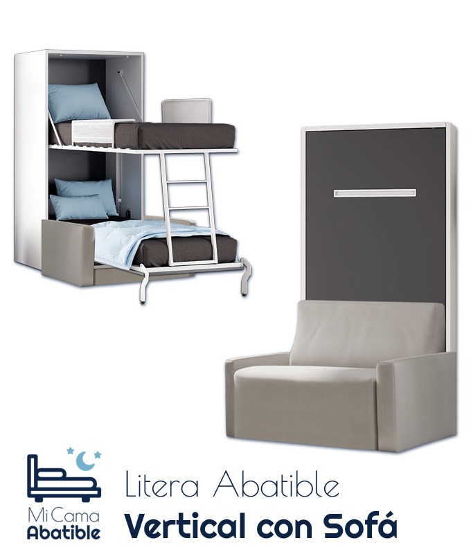 Litera Abatible Vertical con Sofá Ref CAN37000