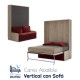 Cama Abatible Vertical con Sofá Ref CAN40000