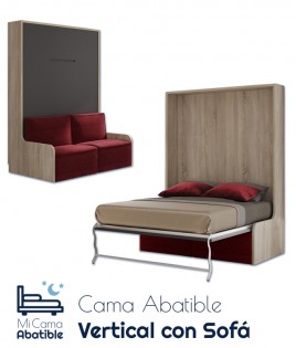 Cama Abatible Vertical con Sofá Ref CAN40000