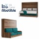 Cama Abatible Horizontal con Sofá Ref CAN41000