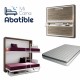 Pack Litera Abatible Horizontal con Escritorio, Altillo opcional y Colchones Ref CAN33000