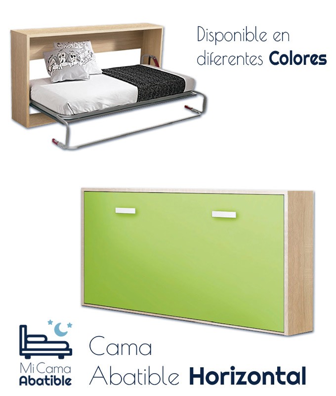 Cama Abatible Horizontal Disponible En Diferentes Medidas Colores | muana.pa.gov.br