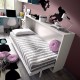 Dormitorio juvenil formado por cama abatible, escritorio y módulos auxiliares Ref CAYH406