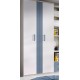 Dormitorio juvenil formado por cama abatible con altillo, escritorio y armario Ref CAYH409