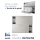 Litera Abatible Horizontal con estantes laterales Ref CAN58000