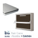 Pack Cama Abatible Horizontal con Escritorio y Colchón Ref CAN63000