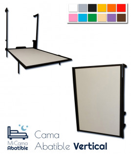 Cama Abatible vertical metálica disponible en diferentes colores Ref CAF12000