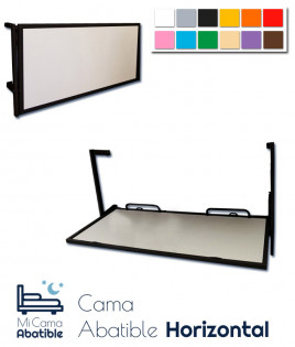 Cama Abatible Horizontal metálica disponible en diferentes colores Ref CAF14000