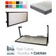 Pack Cama Abatible Horizontal metálica y colchón viscoelástico Ref CAF15000