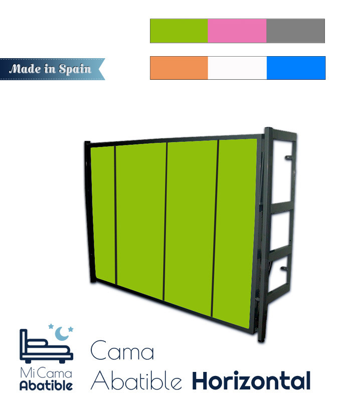 Cama Abatible horizontal metálica disponible en diferentes colores Ref CACM11000