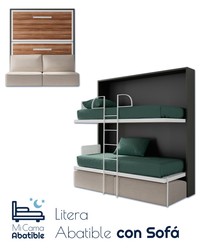 Litera Abatible Horizontal con Sofá Ref CAN64000