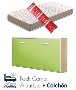 Pack Cama Abatible Horizontal y Colchón Ref CAE11000