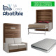 Pack Cama Abatible Vertical con Sofá, Apertura Eléctrica y Colchón Viscoelástico Ref CAN78000