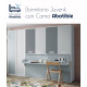 Dormitorio juvenil formado por cama abatible con escritorio y armario puertas correderas Ref CAZ60