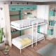 Dormitorio juvenil formado por litera abatible con altillo, armario rincón y escritorio Ref CAZ64