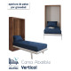 Cama Abatible Vertical con apertura de patas por gravedad Ref CAN79000