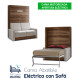 Cama Abatible Vertical con Sofá y Apertura Eléctrica Ref CAN76000