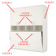 Cama Abatible Horizontal con Altillo Ref CAY37000