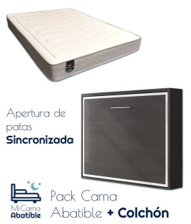 Pack Cama Abatible Horizontal y Colchón Ref CAN52000