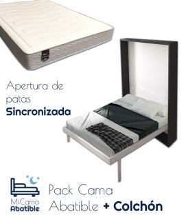 Pack Cama Abatible Vertical y Colchón Ref CAN53000