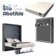 Pack Cama Abatible Vertical con estante sincronizado y colchón Ref CAN48000