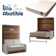 Pack Cama Abatible Vertical con Sofá y Colchón Ref CAN28000