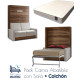 Pack Cama Abatible Vertical con Sofá y Colchón Ref CAN28000