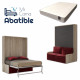 Pack Cama Abatible Vertical con Sofá y Colchón Ref CAN42000