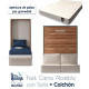 Pack Cama Abatible Vertical con Sofá y Colchón Viscoelastico Ref CAN71000