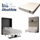 Pack Cama Abatible Vertical con Sofá, Estante Sincronizado y Colchón Ref CAN29000