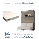 Pack Cama Abatible Vertical con Sofá, Estante Sincronizado y Colchón Ref CAN29000