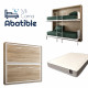 Pack Litera Abatible Horizontal con opción de Altillo y Colchones Viscoelásticos Ref CAN32000