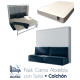 Pack Cama Abatible Horizontal con Sofá y Colchón Ref CAN35000