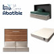 Pack Cama Abatible Horizontal con Sofá y Colchón Viscoelastico Ref CAN72000