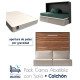 Pack Cama Abatible Horizontal con Sofá y Colchón Viscoelastico Ref CAN72000