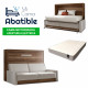 Pack Cama Abatible Horizontal con Sofá, Apertura Eléctrica y Colchón Viscoelástico Ref CAN77000