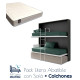 Pack Litera Abatible Horizontal con Sofá y Colchones Ref CAN65000