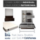 Pack Litera Abatible Vertical Matrimonial con Sofá y Colchones Ref CAN39000