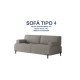Cama Abatible Horizontal con Sofá Ref CAN34100