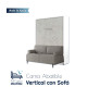 Cama Abatible Vertical con Sofá Ref CAN15100