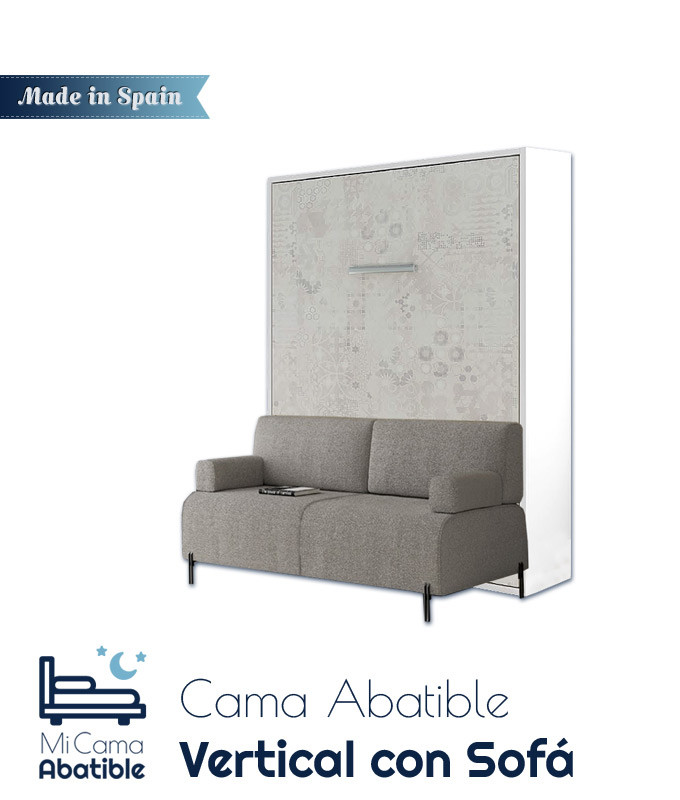 Cama Abatible Vertical con Sofá Ref CAN15100