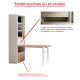 Librería con mesa de estudio abatible Ref CAN68000