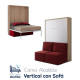 Cama Abatible Vertical con Sofá Ref CAN15200